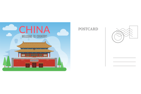 Download Welcome to China Postcard. Chinese Card - Premium Resources