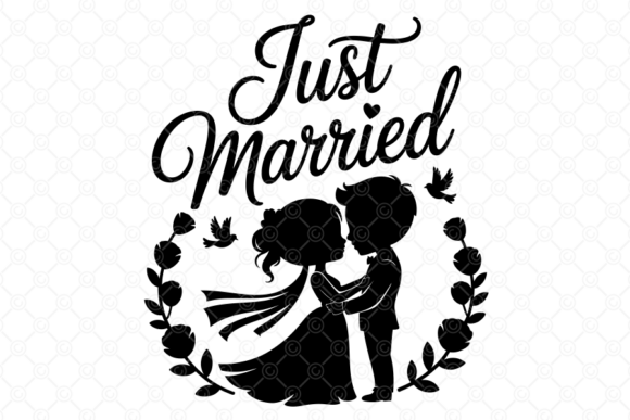 Download Just Married SVG, Wedding Couple SVG, 03 - Married Collection